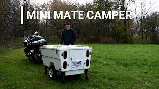 Motorcycle Camper Trailer The Mini Mate Camper by Kompact Kamp Trailers [upl. by Mozza]