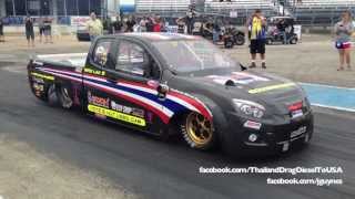 Team Thailand Diesel Drag  82  164mph HD [upl. by Eiramasil]