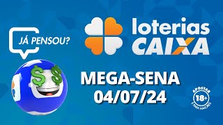 Resultado da MegaSena  Concurso nº 2745  04072024 [upl. by Yrocal]