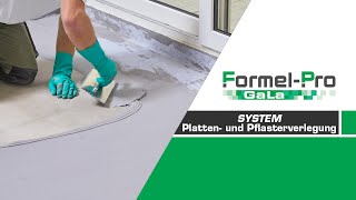 FormelPro GaLa Pflasterfugenmörtel Zement mit Bodenplatte und Drainagemörtel [upl. by Gytle]