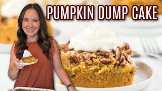 Pumpkin dump cake  3 ingredient recipe [upl. by Jess]