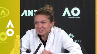 Simona Halep press conference QF  Australian Open 2018 [upl. by Ng]