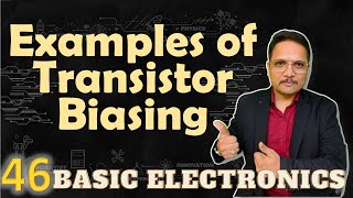 3 Solved Examples of Transistor Biasing  Voltage Divider Bias Transistor Example  Electronics [upl. by Ellehsyt]