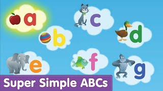 Phonics Alphabet Song Lowercase  Super Simple ABCs [upl. by Kev]