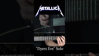 Dyers Eve Guitar Solo  Metallica [upl. by Ayalat429]