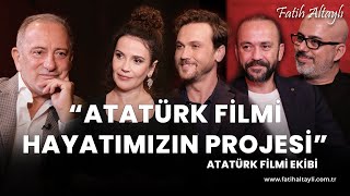 Atatürk filmi Aras Bulut İynemli amp Songül Öden amp Sarp Akkaya amp Mehmet Ada Öztekin ve Fatih Altaylı [upl. by Marela]