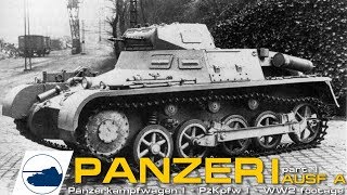 WW2 Panzer I Ausf A footage  Panzerkampfwagen 1 [upl. by Nata]