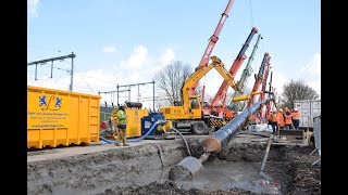 Eneco Stadswarmte  Gestuurde HDD boring  Parkstrook Cremerstraat Utrecht [upl. by Malloy]