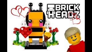 LEGO BrickHeadz ValentinstagsBiene Set 40270  LEGO Speed build [upl. by Etnud21]