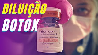 Reconstituição toxina botulínica  Diluição do Botox 100 u [upl. by Andromeda]