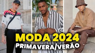 As TENDÊNCIAS pra PRIMAVERAVERÃO 2024 Os 5 principais Destaques na MODA MASCULINA [upl. by Ovatsug231]