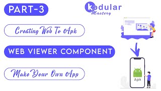 Convert website to android apk in 5 minutes using Kodular  Use of Web Viewer In Kodular  3 [upl. by Garvy]