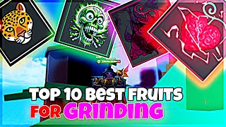 Top 10 Best Fruits For Grinding in One fruit Simulator [upl. by Robbins]