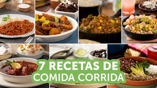 7 recetas de comida corrida  Kiwilimón [upl. by Slemmer]