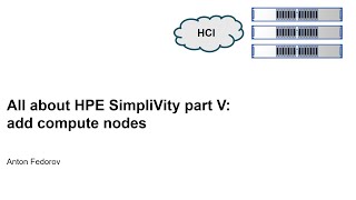 All about HPE Simplivity Part 5 add compute nodes [upl. by Suivatra]