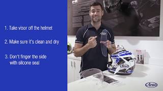 How To Install A Pinlock Max Vision Visor System [upl. by Bohon]