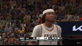 Live Today Connecticut Sun vs Indiana Fever WNBA Playoffs Game 2 2K25 SEPTEMBER 26 2024 Simulation [upl. by Nigam83]