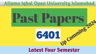 Aiou Past papers 6401 Autumn 2023  Latest Past papers 6401 Muhammad Abrar [upl. by Klump768]