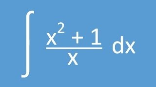 Basic Integration Example 01 Separating Fractions [upl. by Fawcette]