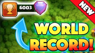 NEW WORLD RECORD  Clash of Clans  Its Been Broken 6000 Trophies Reached [upl. by Adlee412]