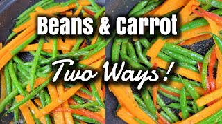 How to make String beans and Carrot [upl. by Nidla]