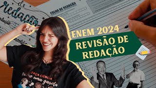 ÚLTIMA REVISÃO DE REDAÇÃO PRO ENEM 2024 Débora Aladim [upl. by Rehpinej897]