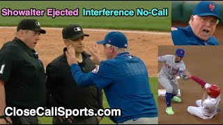 E51  Buck Showalter Ejected Arguing Umpires Interference NoCall on Ground Ball to Lindor at 2nd [upl. by Guibert554]