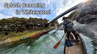 Splash Canoeing in Whitewater [upl. by Darby109]