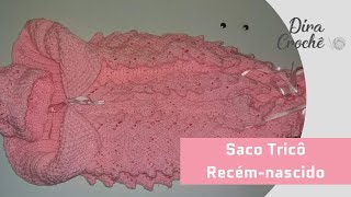 Saco de trico para recém nascido [upl. by Shumway810]