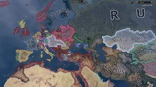 Hoi4 but the world is in 1700  Empire mod HOi4 TImelapse [upl. by Karr]