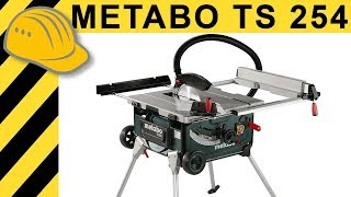 Tischkreissägen Test  METABO TS 254 K Kreissäge mit Trolley amp Tisch  Bosch GTS 10 XC Alternative [upl. by Foote]