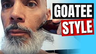 Goatee Style  Trimming Full Beard to a Goatee Again  Mens Style [upl. by Htezzil]