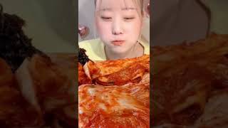 kimchi mukbang kimchi asmr mukbang shorts [upl. by Leber]