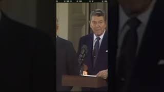 Reagan Gorbachev INF Treaty ☢️✂️ RonaldReagan 1987  PITD Shorts Linked [upl. by Newra480]