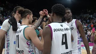 Basket  victoire de Boulazac face à ChâlonsReims en match aller des playoffs [upl. by Dilahk]