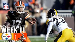 Pittsburgh Steelers vs Cleveland Browns  2023 Week 11 Game Highlights [upl. by Avuha]