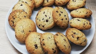 COOKIES AUX PEPITES DE CHOCOLAT ET PISTACHE ÉCONOMIQUE ET FACILE CUISINE RAPIDE [upl. by Sairu]