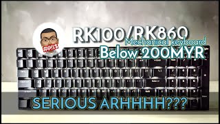 Royal Kludge RK100  RK860 96 Hotswappable Mechanical keyboard [upl. by Snebur415]