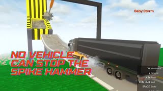 No car can withstand the power of spike hammers and crushers Baby Storm shorts car minecraft [upl. by Asenad125]