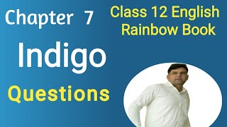 Indigo Class 12 in Hindi  Class 12 Indigo Questions  Class 12 RBSE [upl. by January551]