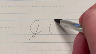 Capital quotJquot in cursive [upl. by Nylesoy]