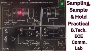 Sample amp Hold Experiment I Natural Sampling I SCIENTECHST 2101 Kit I BTech ECE I Communication Lab [upl. by Nayarb]