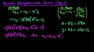 ML 157 Logistic regression binary  applying Newtons method [upl. by Ennove]