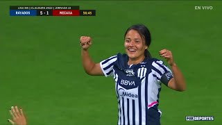 Rayadas 52 Necaxa Femenil  HIGHLIGHTS  Liga MX Femenil  Jornada 10 [upl. by Pauwles]