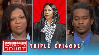 Two Men Come To Court To Find Out If They Are The Father Triple Episode  Paternity Court [upl. by Marva838]