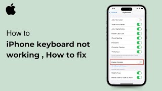 iPhone keyboard not working  How to fix iOS 2024 [upl. by Collum]