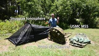 Bivvy bag versus hooped bivvy versus bivvy tent  the snugpak ionosphere [upl. by Elledoj]