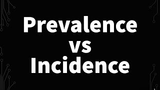 Prevalence Vs Incidence  Formulas  Statistic Shorts [upl. by Sorazal381]