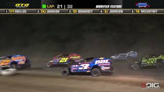 AlbanySaratoga Speedway  Modified Feature Highlights  72624 [upl. by Ecinuahs697]