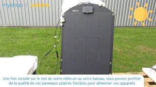 Monter un Kit solaire AUTONOME  Panneau Solaire 100W flexible  UNITECK  MyShop Solaire solaire [upl. by Eirameinna]